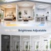 windphoto 24" Low Profile Ceiling Fans with Lights, Remote/APP Control, White | Wider Airflow, Stepless Dimmable LED, Quiet Reversible DC Motor, 6 Speeds, 3CCT, Timer, Bedroom, Living Room, Kitchen