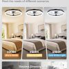 81nRSUhSqAL._AC_SL1500_.jpg windphoto 23" Ceiling Fans with Lights and Remote for Bedroom, Black | Low Profile Fan Light, 3000K-6000K Stepless Dimmable Fandelier, 6 Speed, Reversible DC Motor, APP & Remote Control, Low Noice