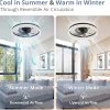 81oEFzVCmL._AC_SL1500_.jpg windphoto 22" Ceiling Fans with Lights and Remote, Fandelier Black | 3CCT, 6 Speeds, Dimmable Low Profile, Flush Mount Ceiling Fan, Timer, Reversible, Memory, Bedroom, Living Room, Kitchen