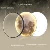 81p6UWpm9AL._AC_SL1500_.jpg Dimmable Moon Wall Light 12 inch Wall Lights with Remote Control Plug-in Modern LED Light, 15W Black Wall Lamp Indoor Wall Mounted Ceiling Light Fixture for Bedroom Living Room Corridor