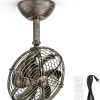 81rysBQ1UgL._AC_SL1500_.jpg windphoto 10 Inch Small Wall Mount Fan with Remote Plug in Cord, Black Bronze | 6 Speed, Timing, Reversible, Adjustable Tilt, Indoor, Tabletop, Ceiling fan, Corner Fans, for Bedroom Gym Office Garage