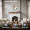 81sfHpNljOL._AC_SL1500_.jpg Dimmable Moon Wall Light 9.5 inch Wall Lights with Remote Control Plug-in Modern LED Wall Light, 12W Black Wall Lamp Indoor Wall Mounted Ceiling Light Fixture for Bedroom Living Room Corridor