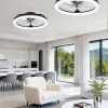 81td-PExt1L._AC_SL1500_.jpg windphoto 2 Pack 20" Ceiling Fans with Lights and Remote for Bedroom, Black | Low Profile Fan Light, 3000K-6000K Stepless Dimmable Fandelier, 6 Speed, Reversible DC Motor, APP & Remote Control, Low Noice