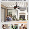 81uSFwyXZNL._AC_SL1500_.jpg windphoto 20" Outdoor Ceiling Fan with Lights,IP65 Waterproof Gazebo Hanging Fan with Remote Control Smart App, Plug in Caged Ceiling Fan with 3CCT 6-Speeds for Patio Porch Pergola(Walnut)