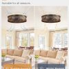 81uTosLOmcL._AC_SL1500_.jpg windphoto 20" Caged Farmhouse Ceiling Fan and Light with Remote, Black Gold | Flush Mount, Bladeless Enclosed Fandelier, 6 Speed, Quiet Powerful DC, Rustic,Vintage, Rustic, Small, Bedroom, Kitchen