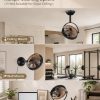 81xin6rjQQL._AC_SL1500_.jpg windphoto 10" Small Wall Mount Fan with Remote Plug in Cord, Wood Grain | 6 Speed, Timing, Reversible, Adjustable Tilt, Indoor, Tabletop, Ceiling fan, Corner Fans, Basement Workshop Tool Room Garage