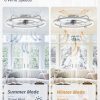 81yxk7j8uYL._AC_SL1500_.jpg windphoto 2 Pack 24" Ceiling Fans with Lights and Remote, Low Profile | Flush Mount, Stepless Dimmable Fandelier, 6 Speeds, 3 CCT, Quiet Reversible DC Motor, 2H Timer, Bedroom, Living Room, Grey