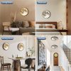81zjPCUkviL._AC_SL1500_.jpg Dimmable Moon Wall Light 12 inch Wall Lights with Remote Control Plug-in Modern LED Light, 15W Black Wall Lamp Indoor Wall Mounted Ceiling Light Fixture for Bedroom Living Room Corridor